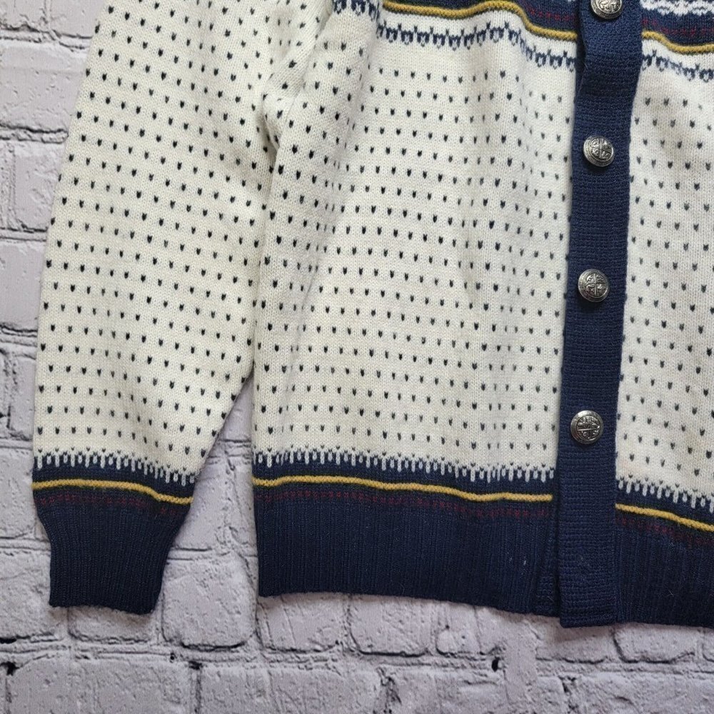 Vintage Alps Knitmeister‎ Nordic Winter Ski Cardigan Sweater Size XL - Picture 6 of 12